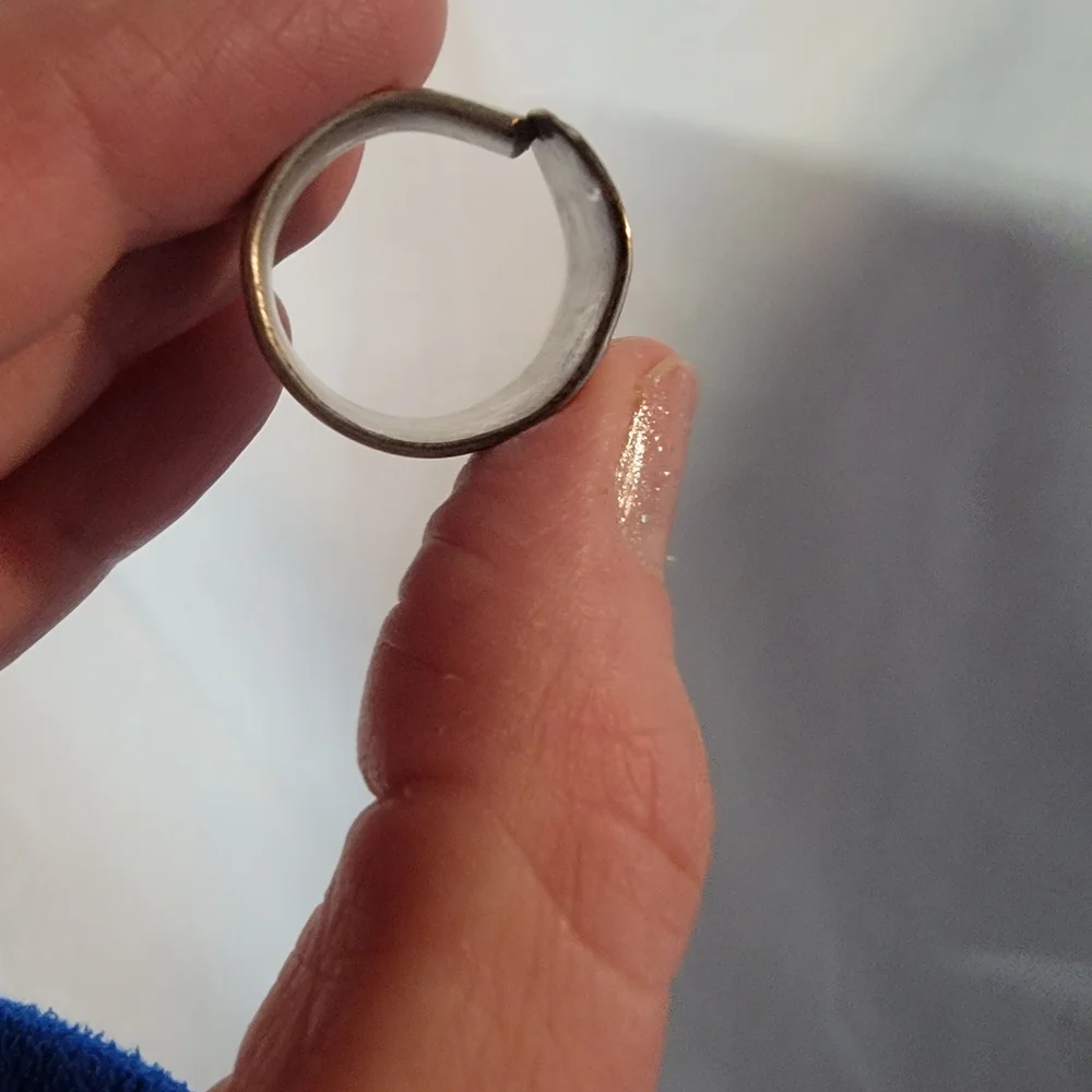 Handmade Silver Ring From Vintage Silver Spoon. - Picture 3 of 4
